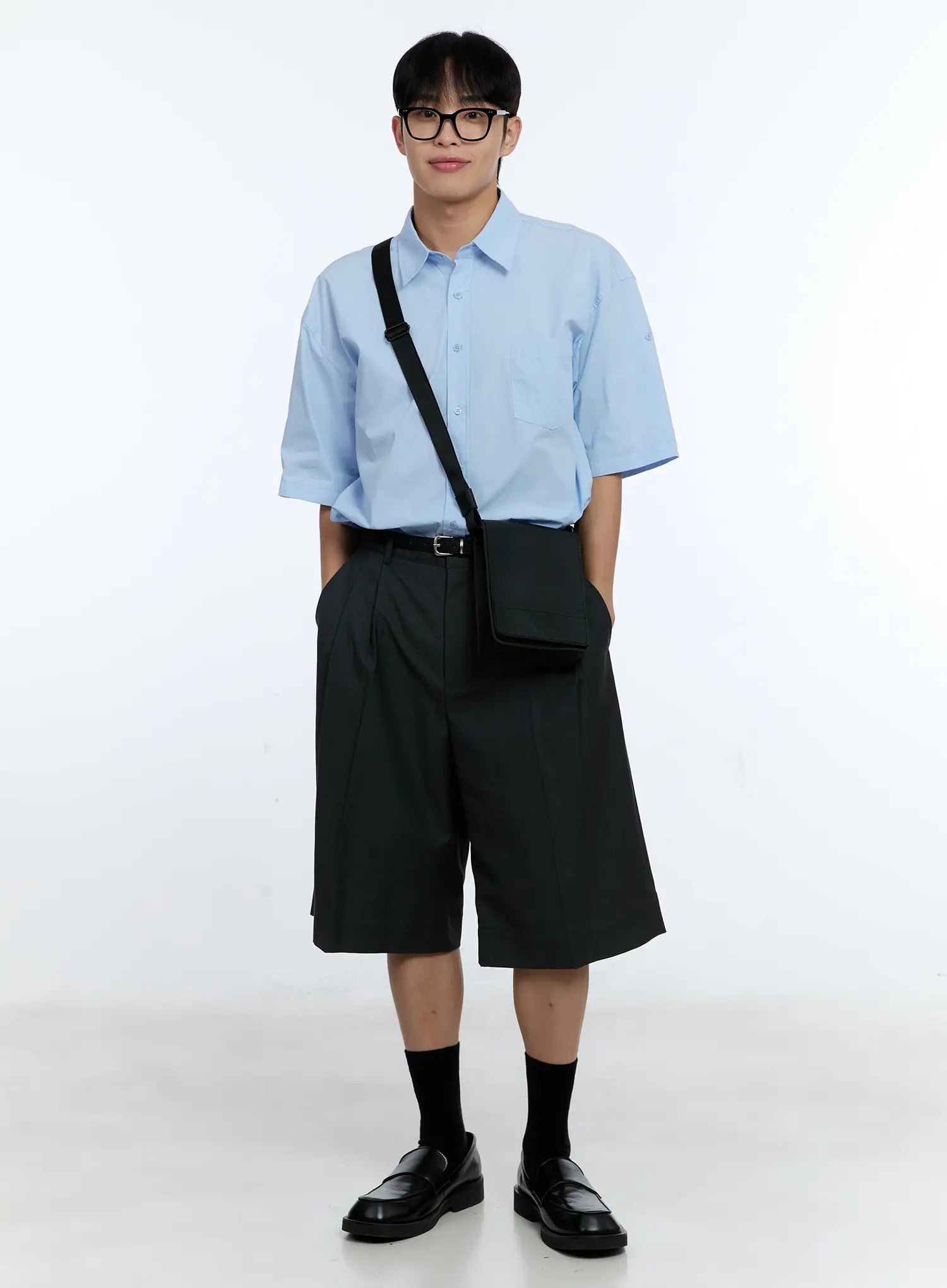 Men's Pocket Detail Short Sleeve Shirt IG519