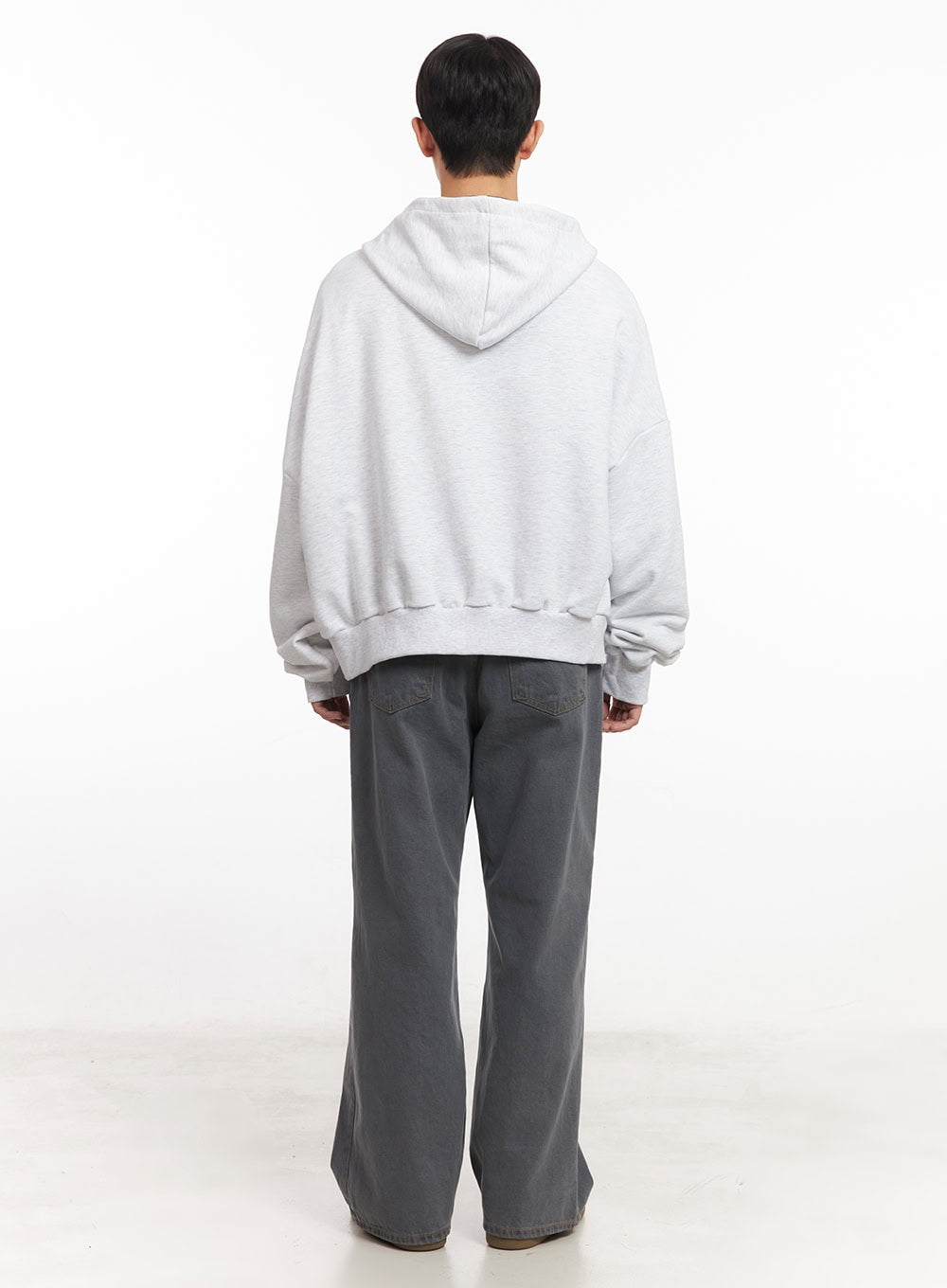 Men's Oversize Zip-Up Hooded Jacket IM527