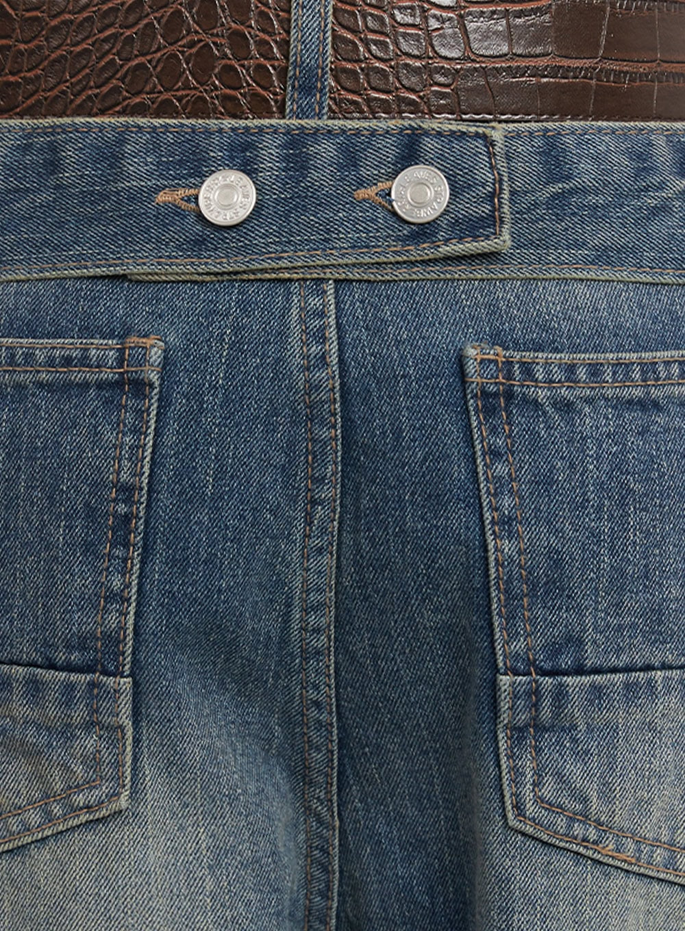 Sharon Washed Wide-Fit Baggy Jeans IA507