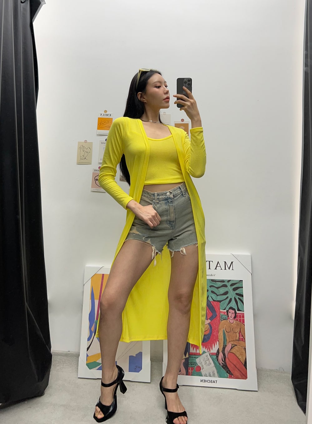 Ripped Hem Denim Shorts IU322