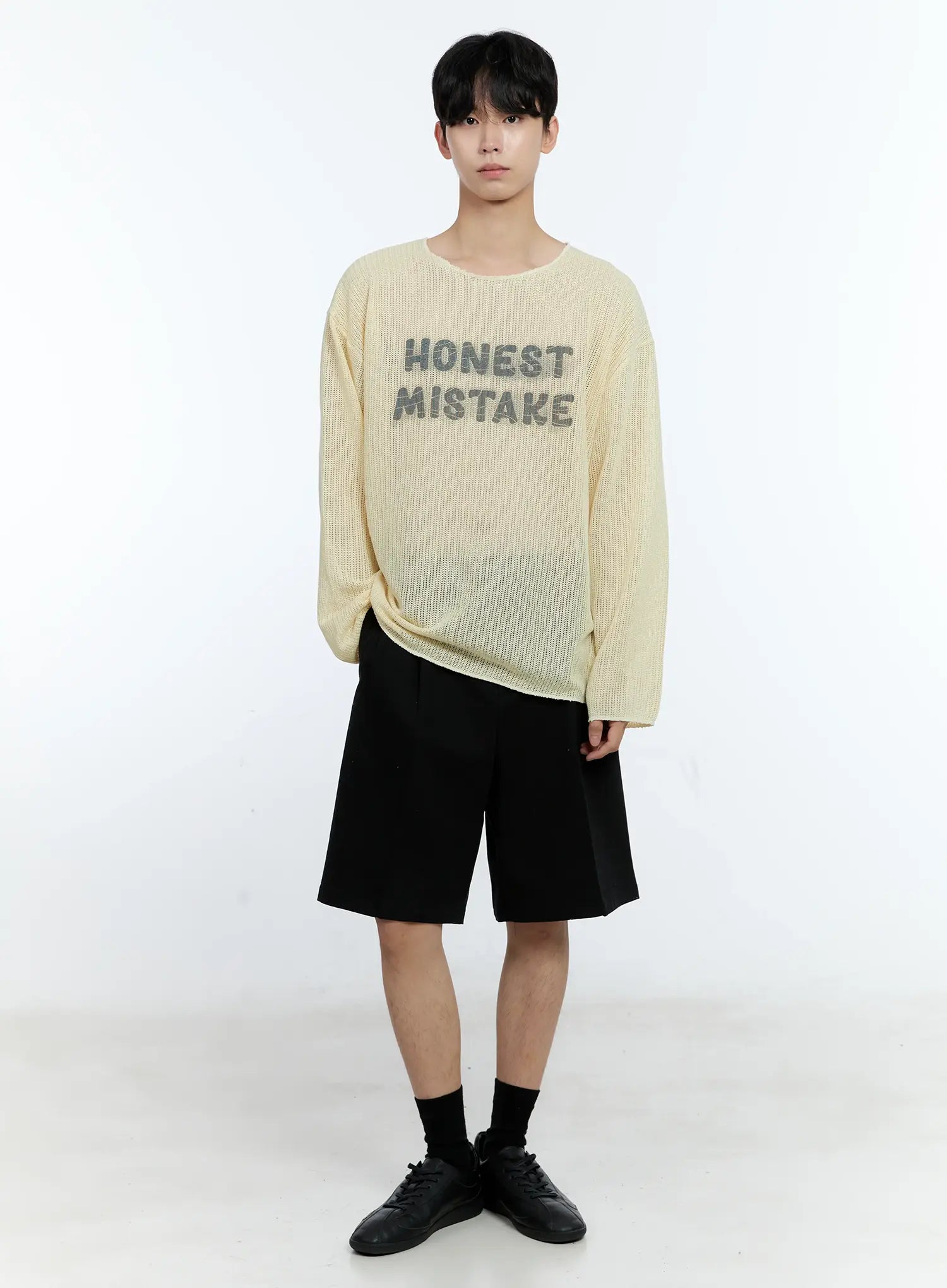 Men's Mesh Long Sleeve Graphic Top IG501