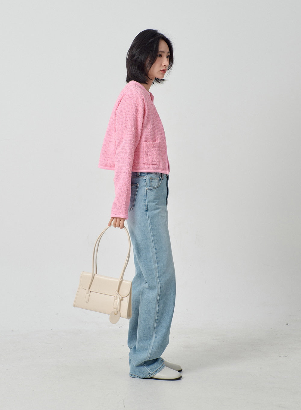 Light Wash Wide Leg Jeans OJ331