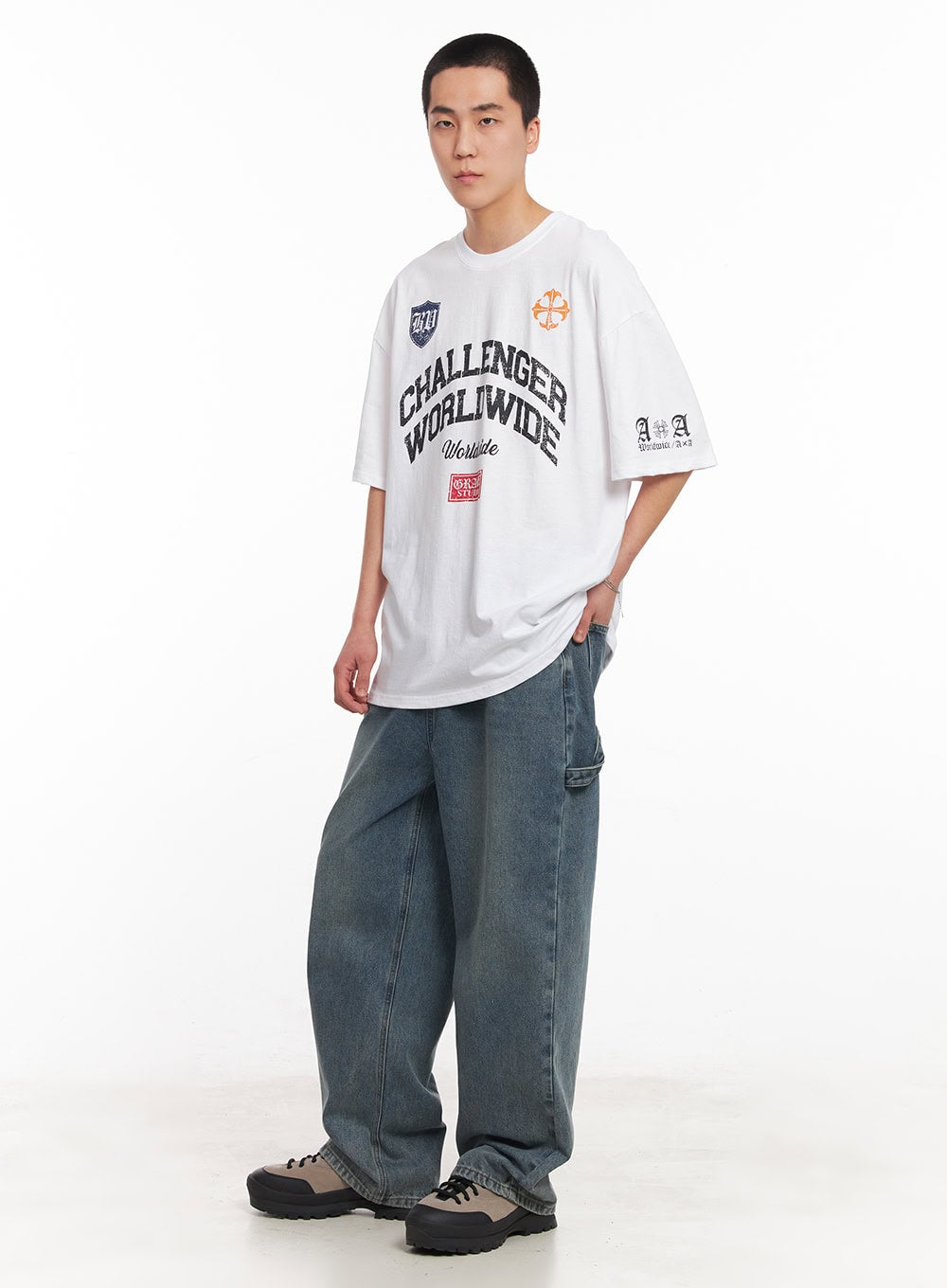 Men's Oversized Graphic T-Shirt IY505