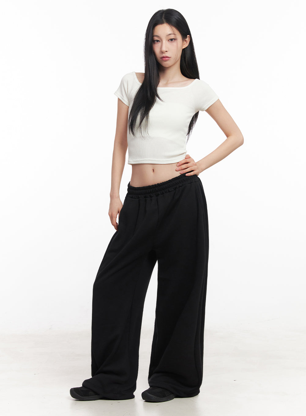 Boatneck Cropped Tee IY516