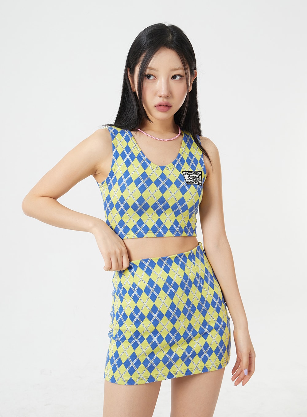 Pinky Beads Necklace BM304