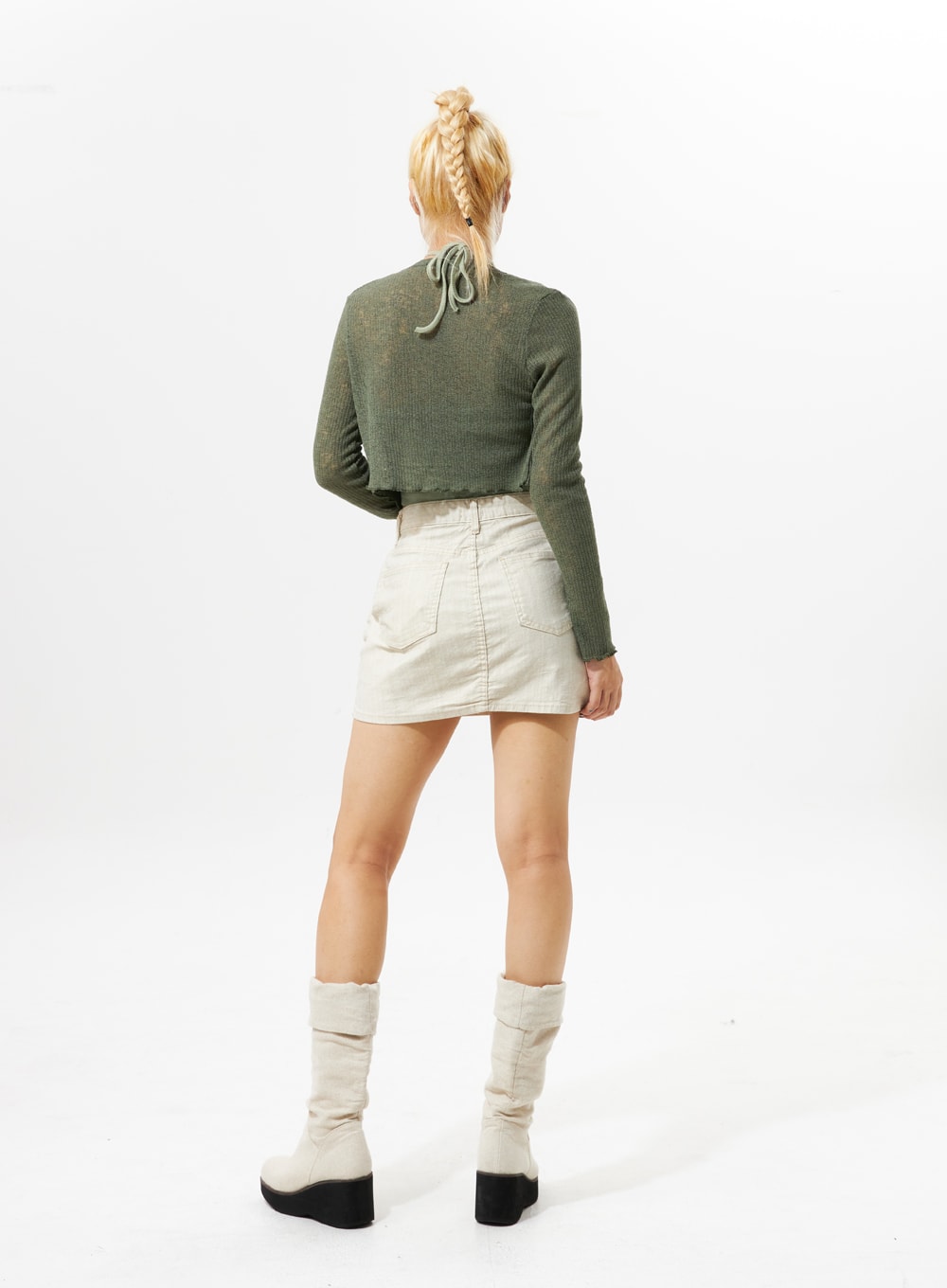 Cropped Top And Cardigan Set IG302