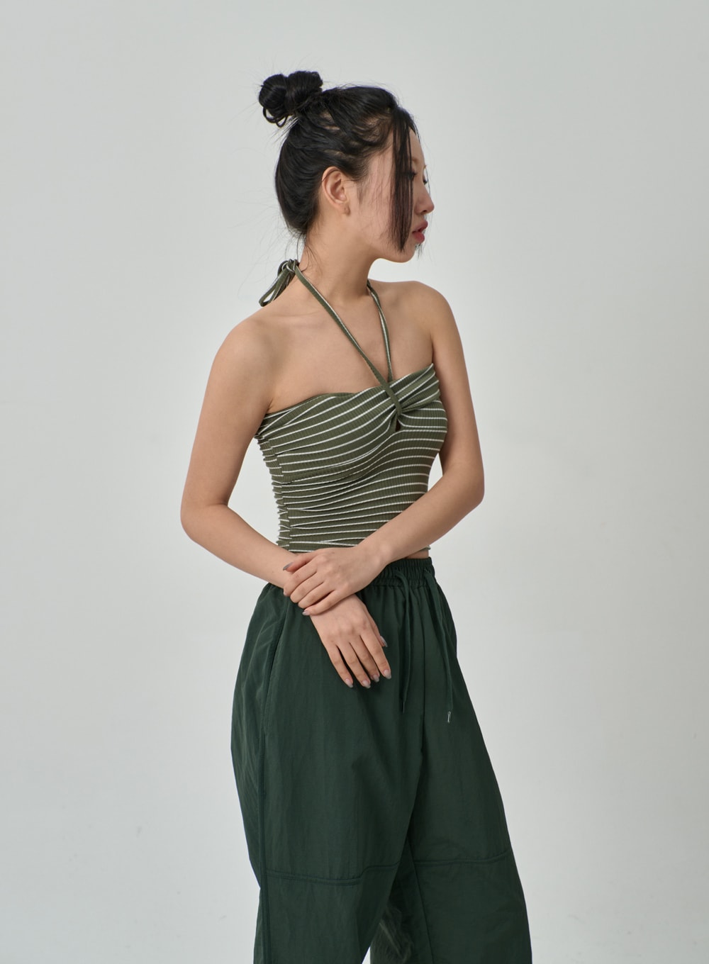 Stripe Cropped Top IF309