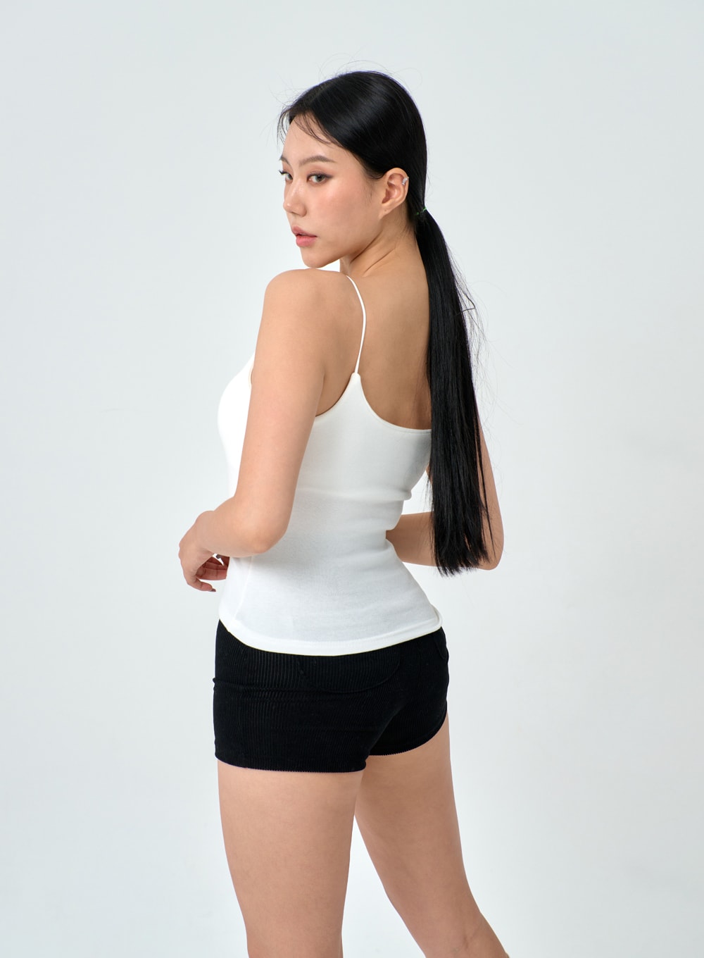 Corduroy Slim Fit Shorts ID02