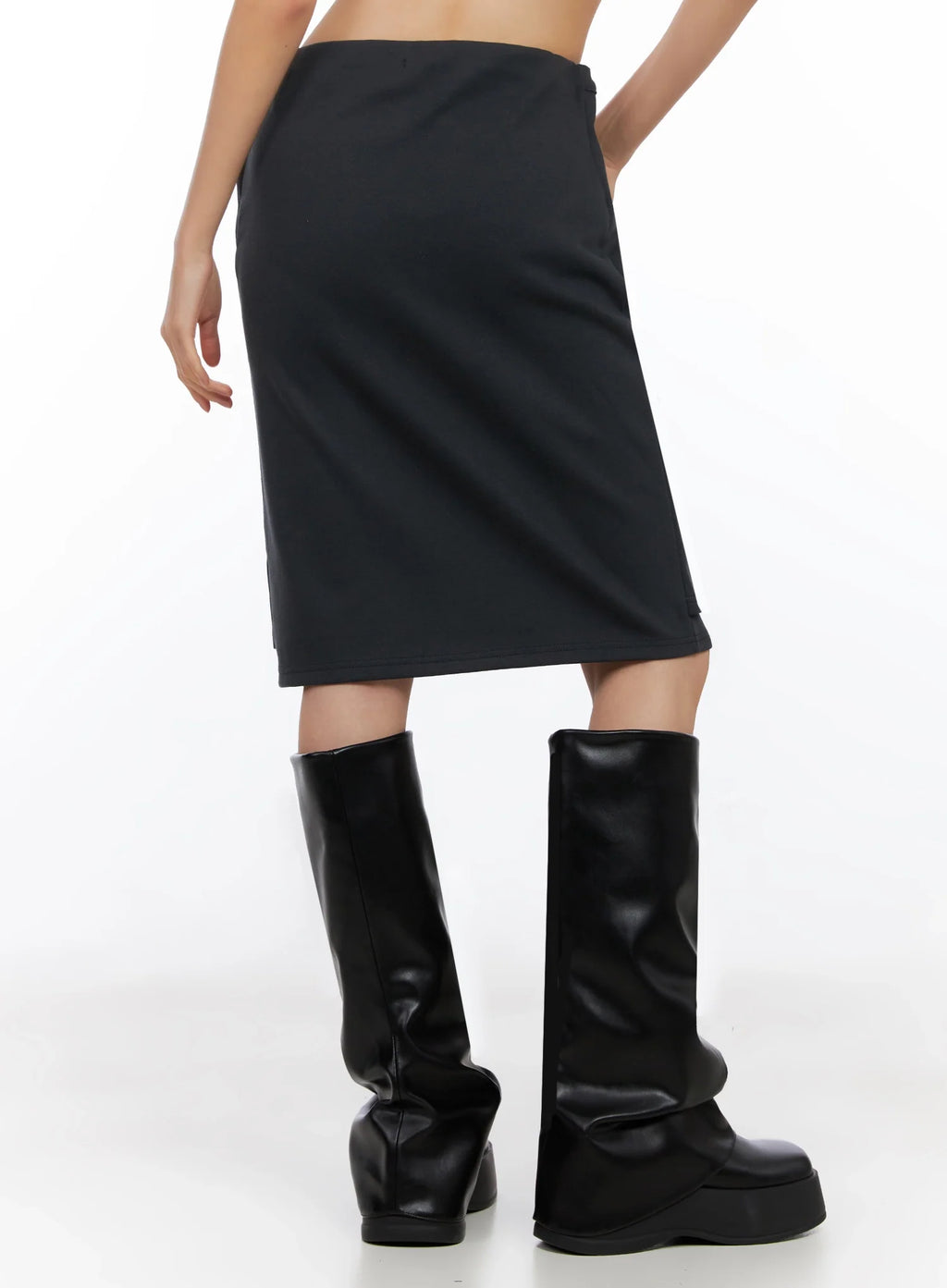 Versatile Double-Layered Midi Skirt CO517