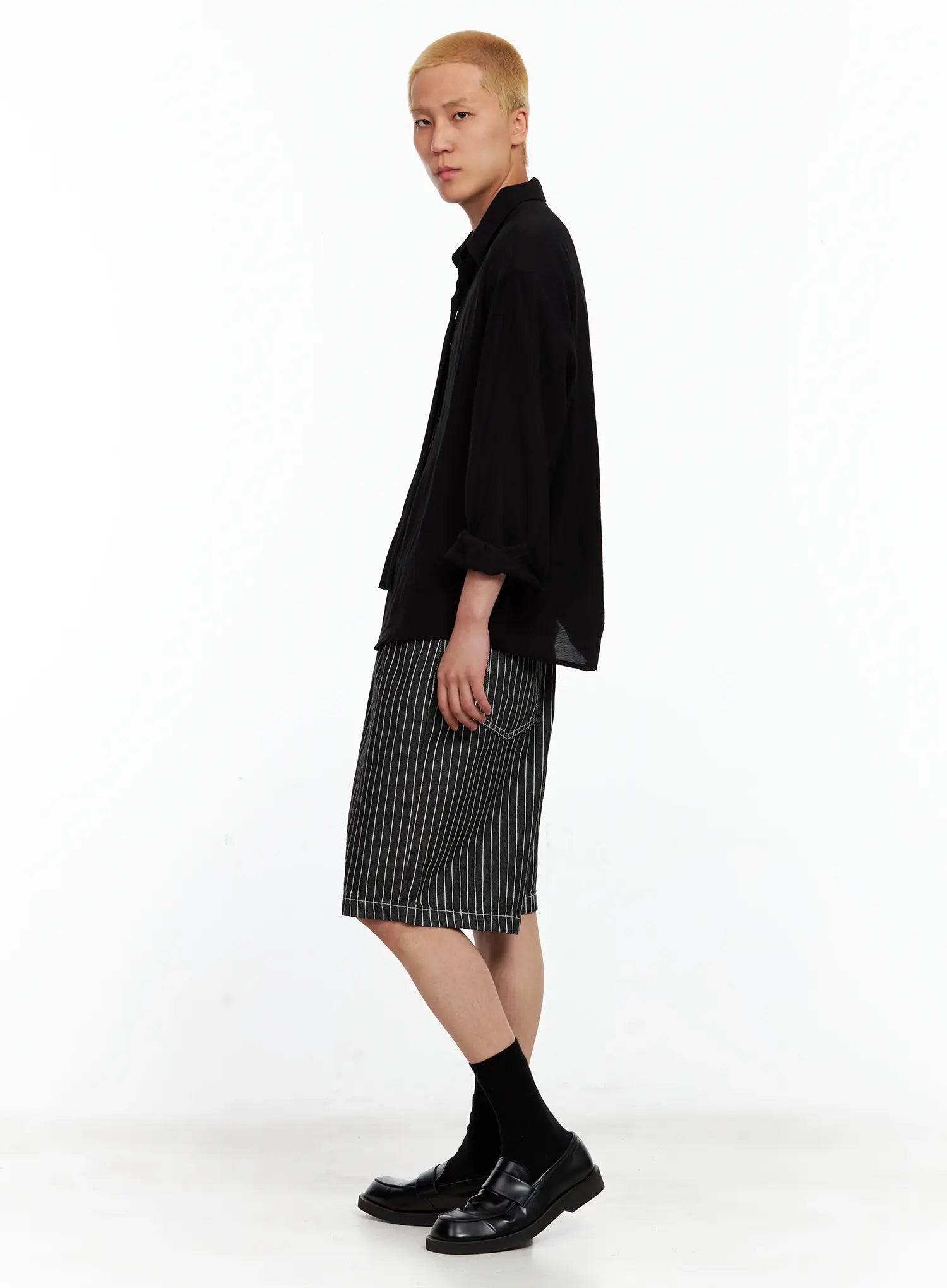 Men's Pinstripe Shorts IL514