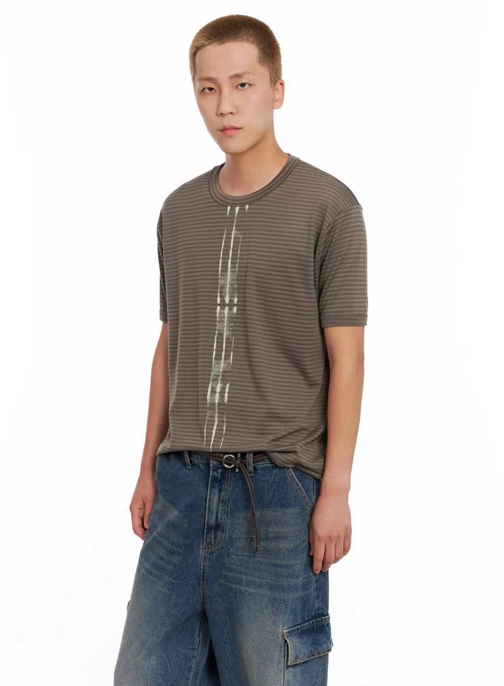 Men's Striped Slim-Fit Tee IL518
