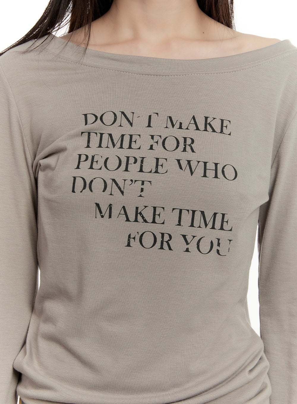 Casual Graphic Long-Sleeve Top CM513