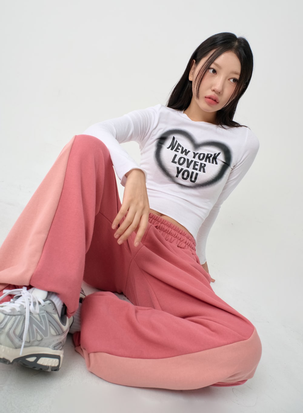 Wave New York Crop Long Sleeve T-Shirt IS06