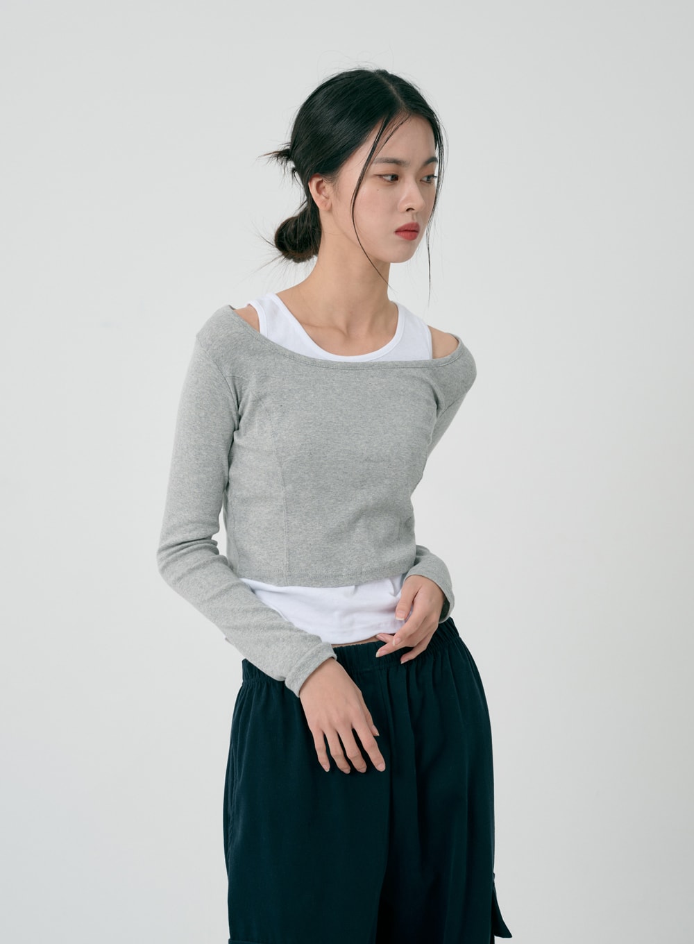 Round Neck Sleeveless Top ID08