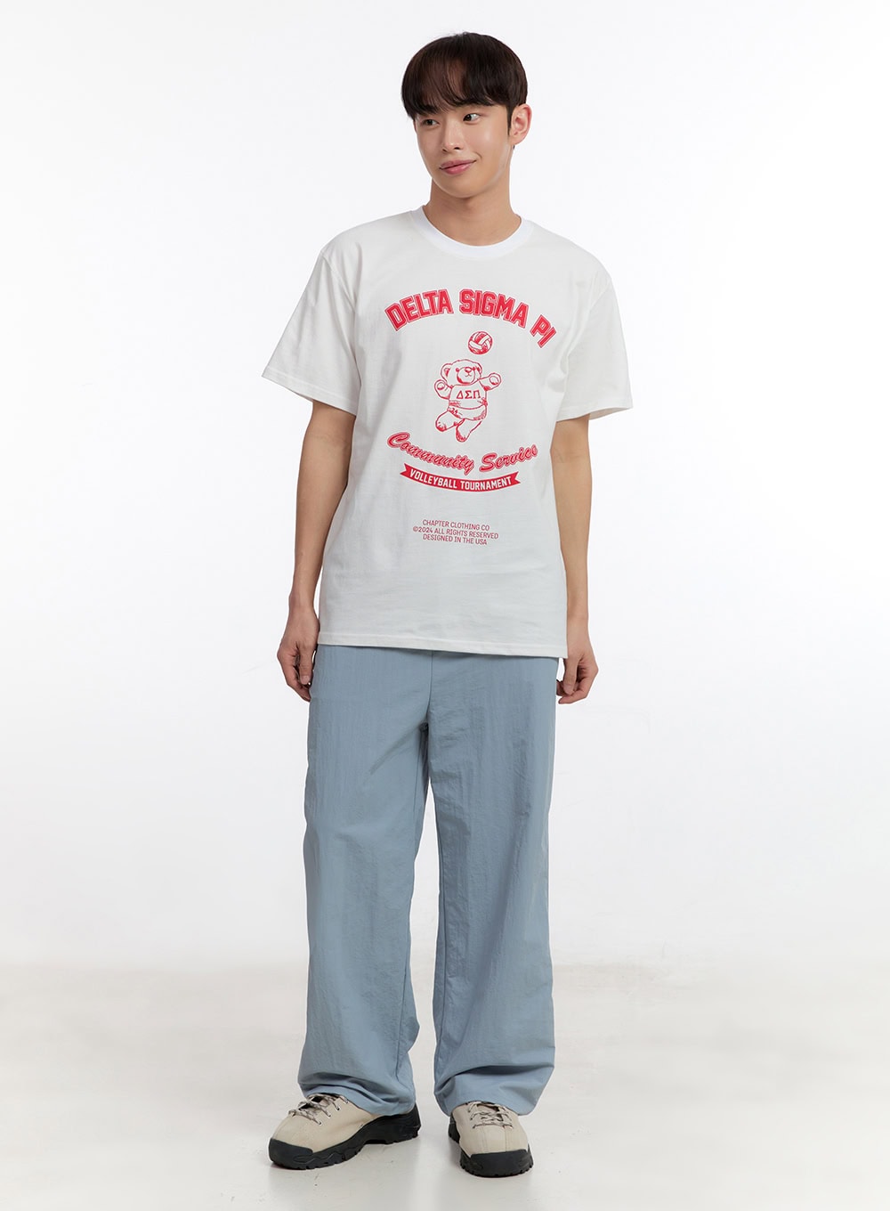 Men's Wide-Fit Nylon Pants IA504