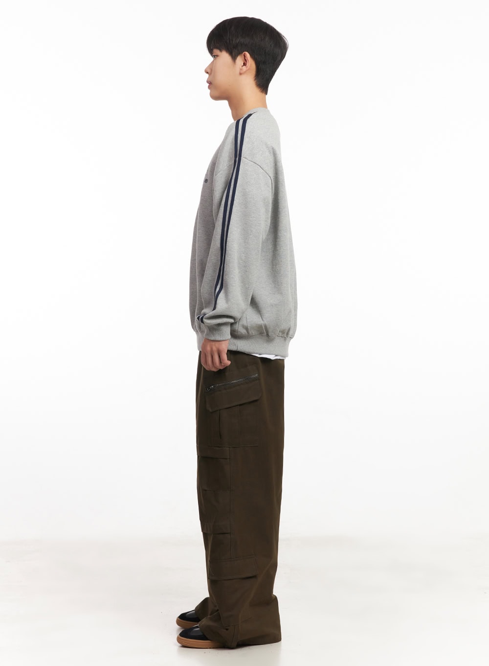 Men's Cotton Pocket Wide-Leg Pants IM528