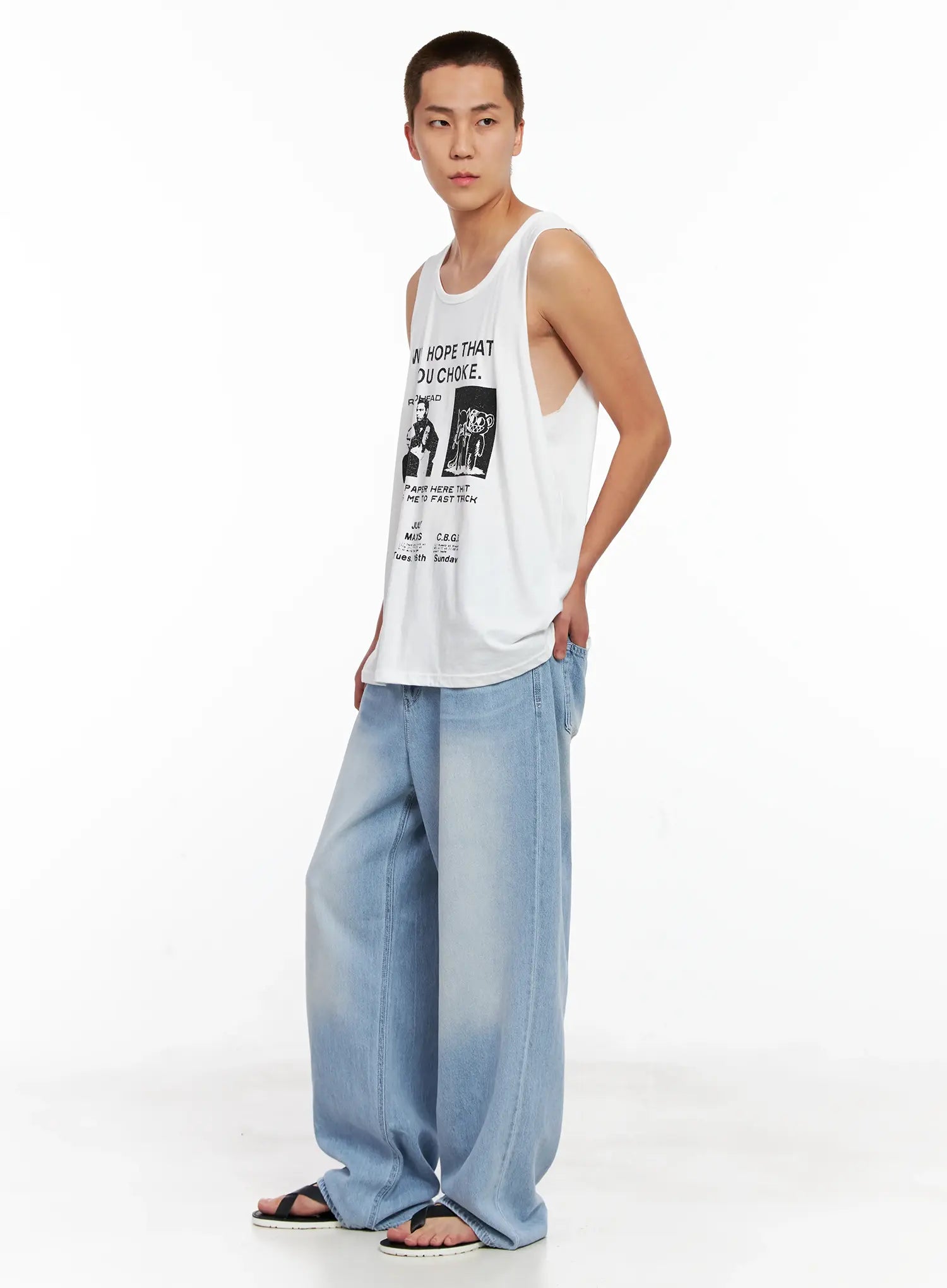 Men's Graphic Sleeveless Tee IG508