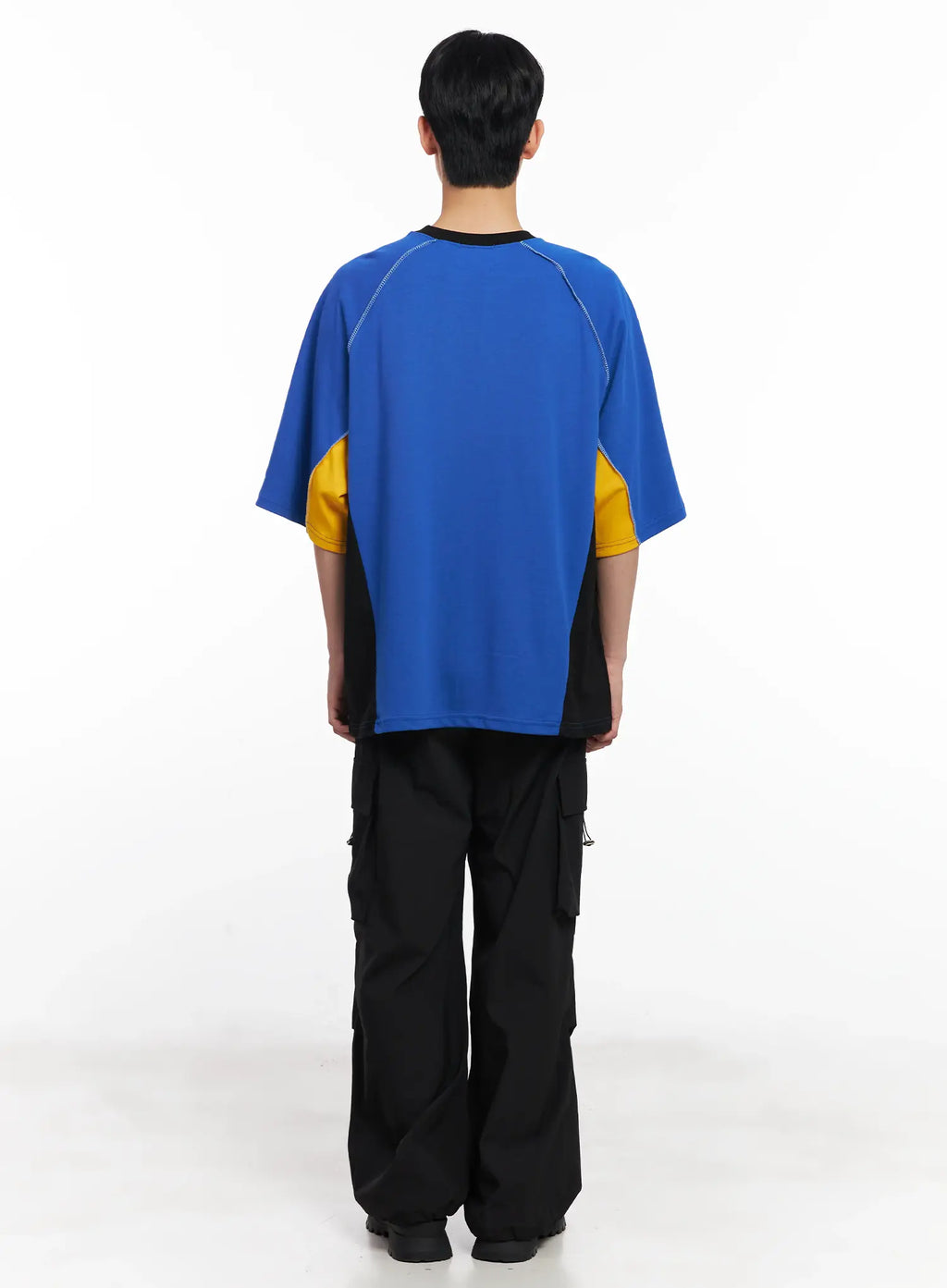 Men's Parachute Wide-Leg Cargo Pants IL504