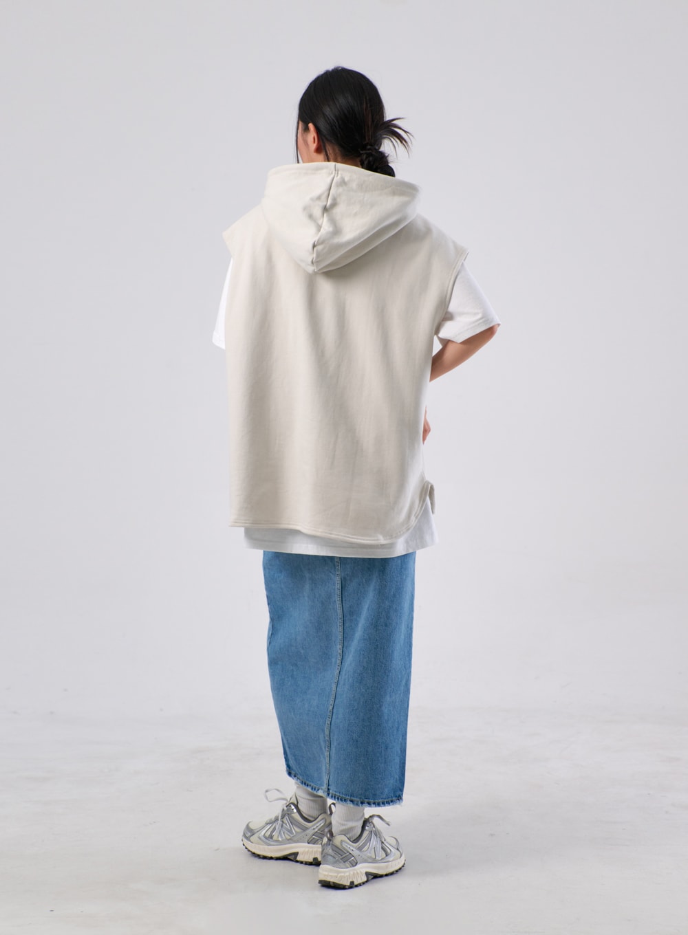 Oversized Hoodie Vest IA305