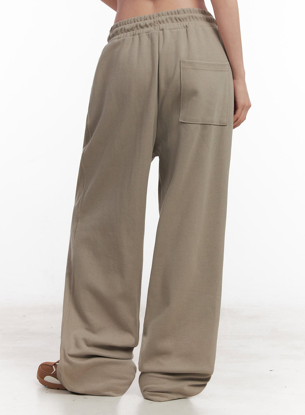 Cotton Pintuck Wide-Fit Sweatpants IY516