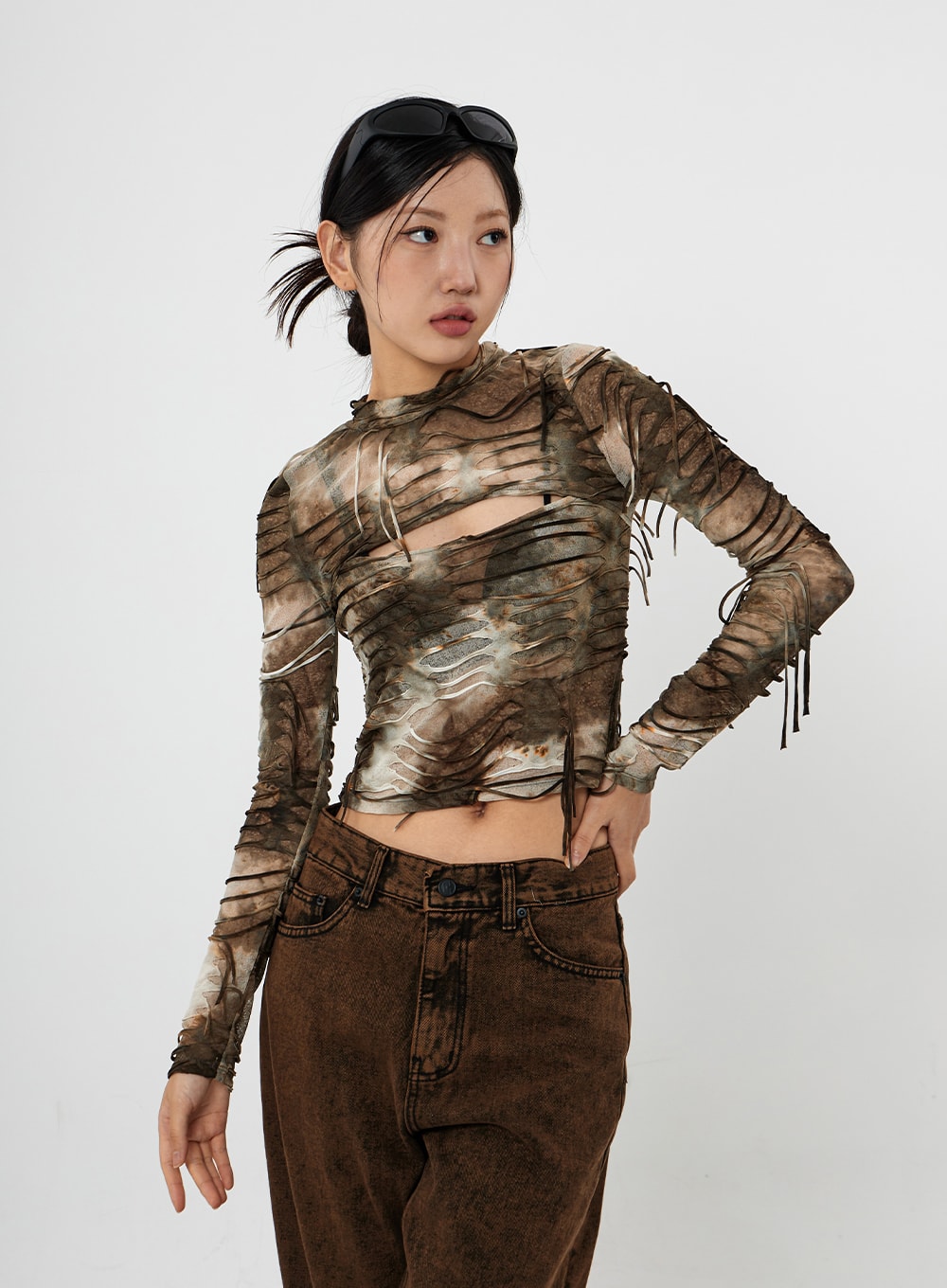 Washing Wide Jeans Unisex CS21