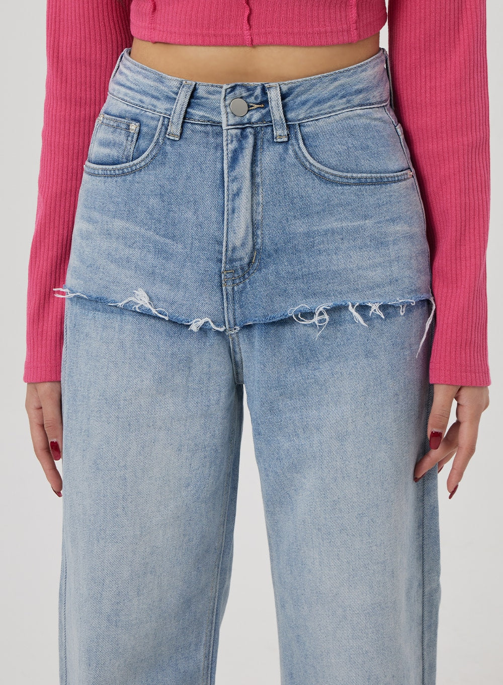 Scoop Neck Ribbed Knit Top BF310