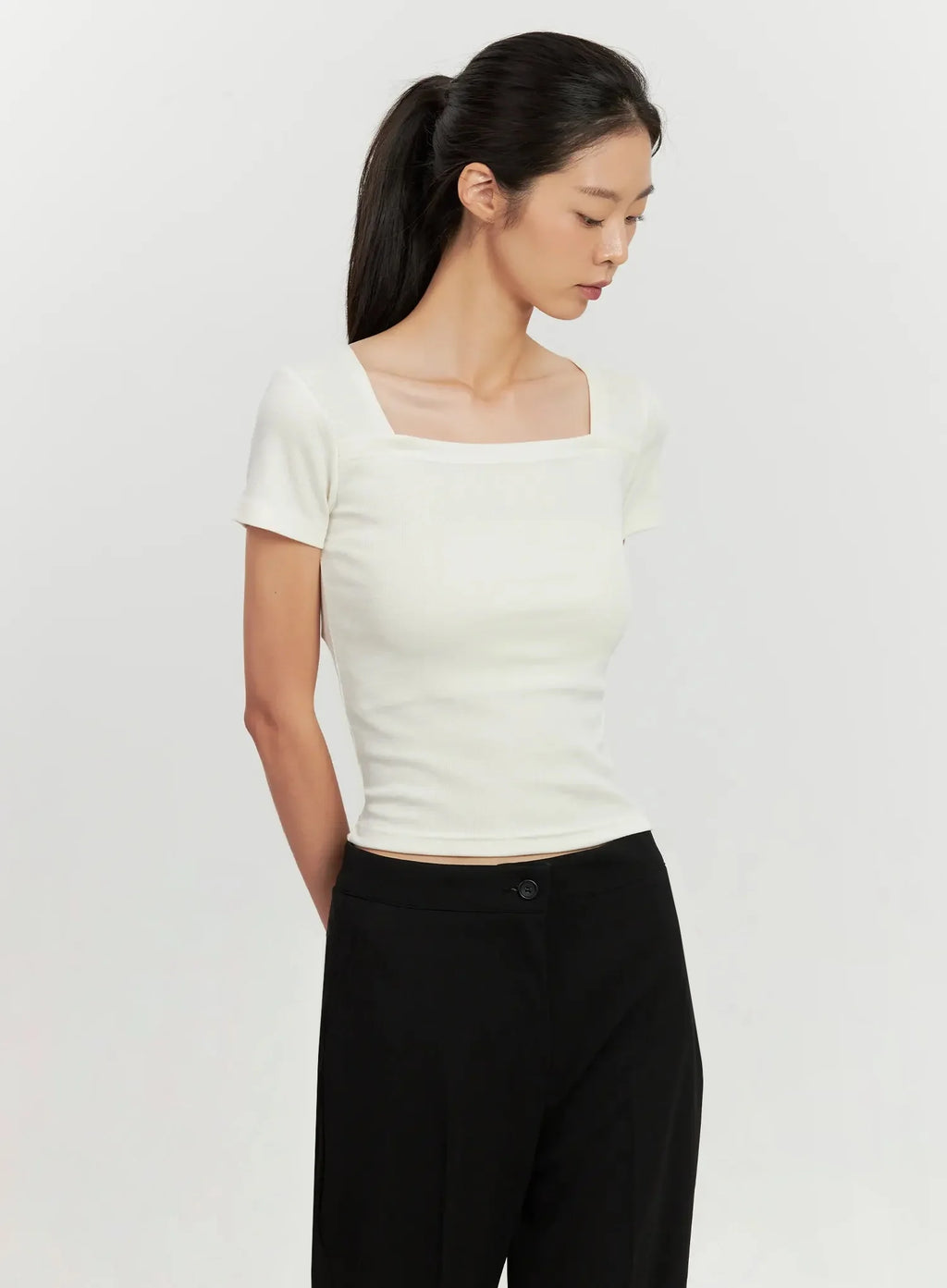 Classic Square-Neck Top IL528