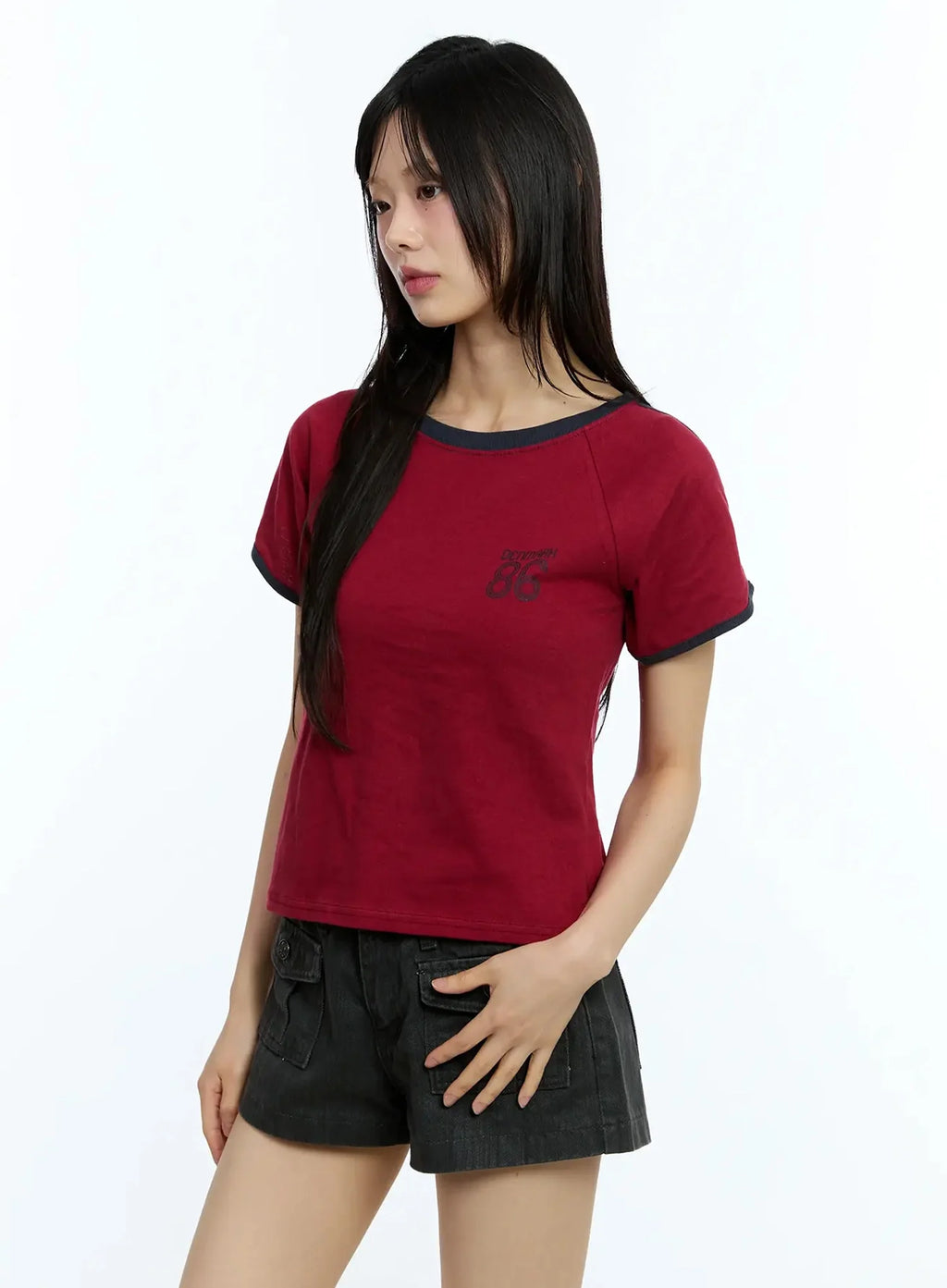 Two-Tone Graphic Tee IU524
