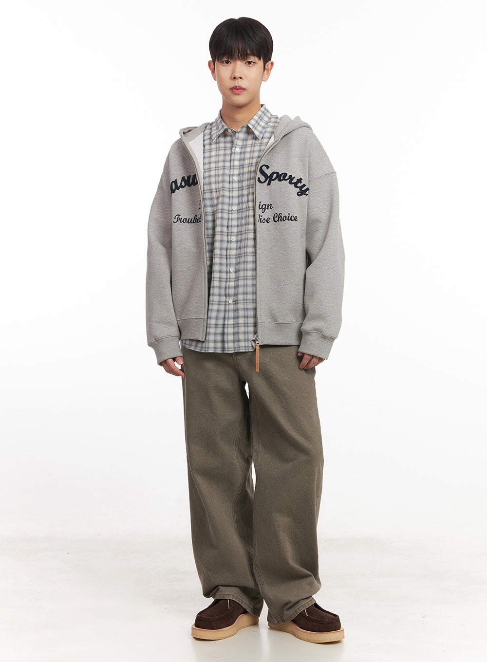 Men's Embroidered Hooded Jacket IM527