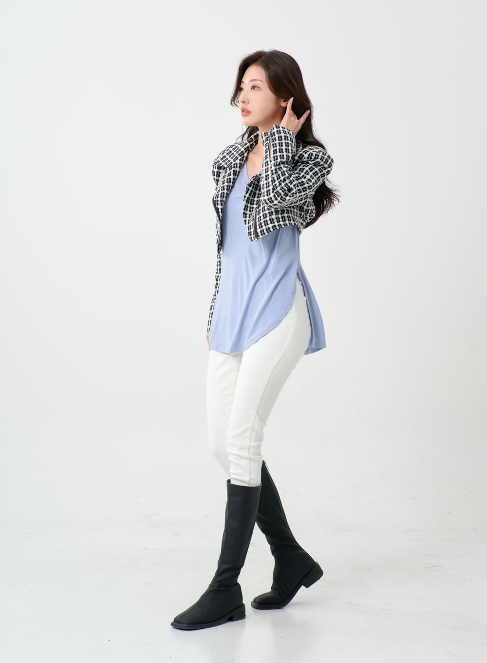 V-Neck Long T-Shirt IO14