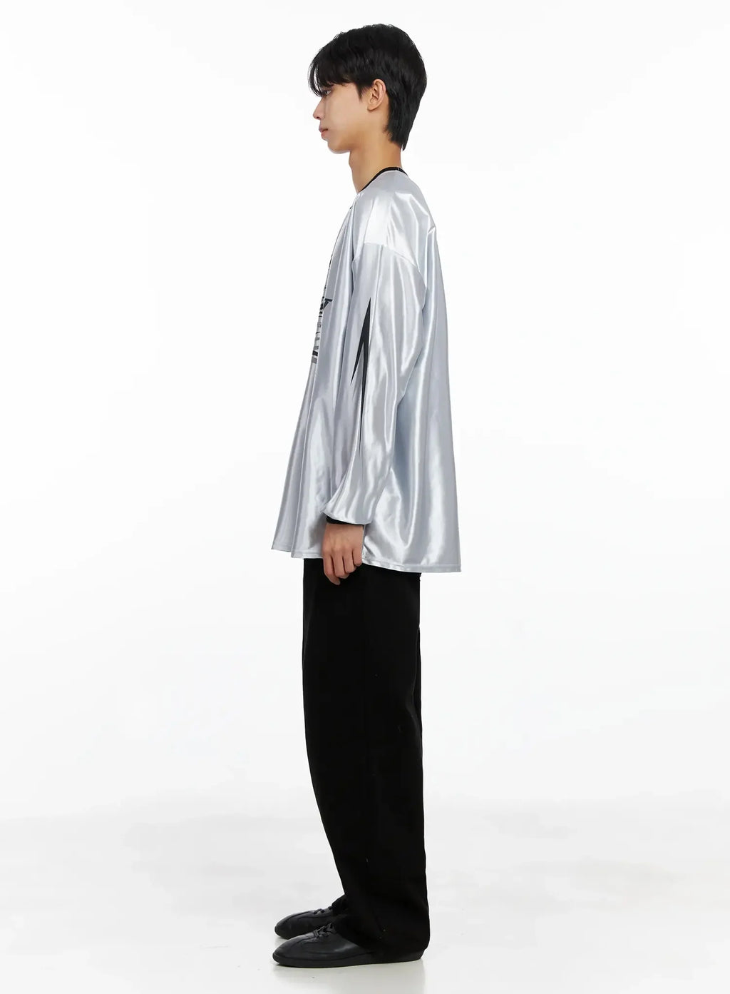 Men's Metallic Sporty Long Sleeve IO517