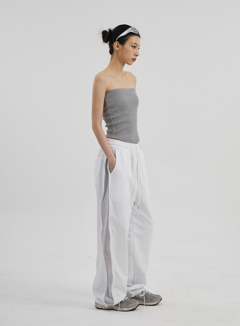 Drawstring Baggy Track Pants CF308