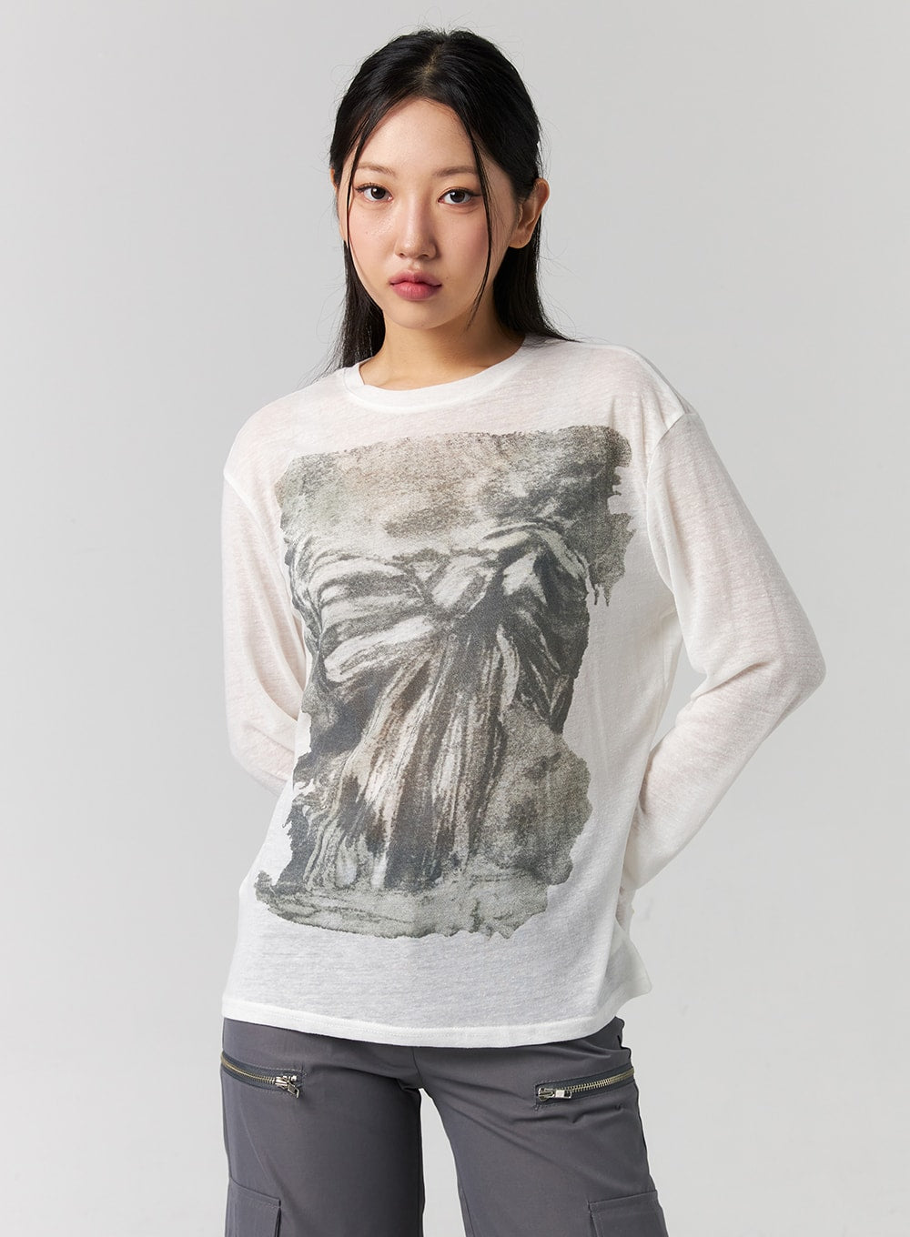 Cargo Wide-Leg Pants CG315