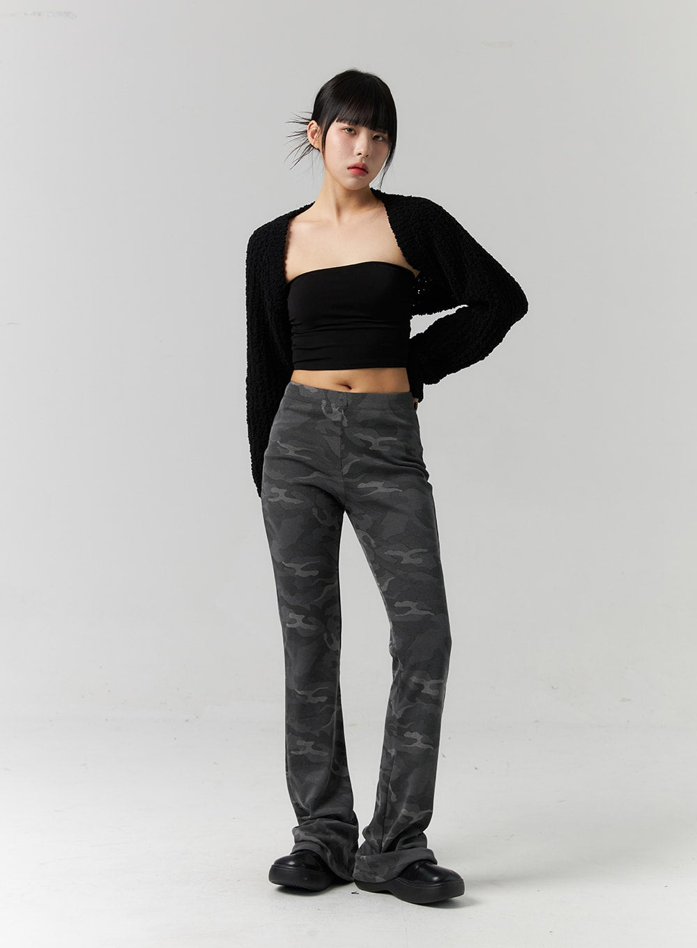 Bootcut Camo Slim Pants CS318