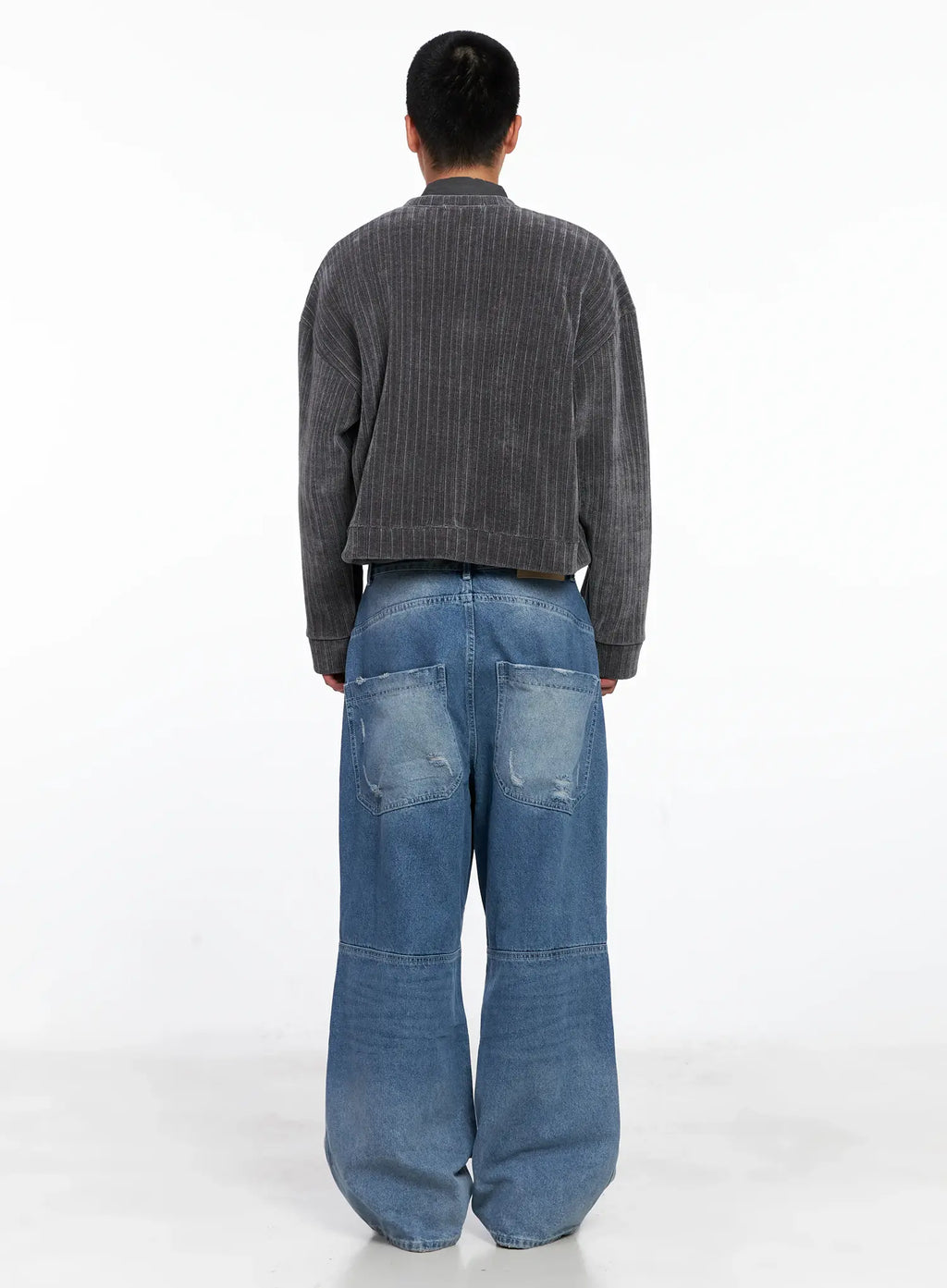 Men's Wide-Leg Biker Jeans IS510