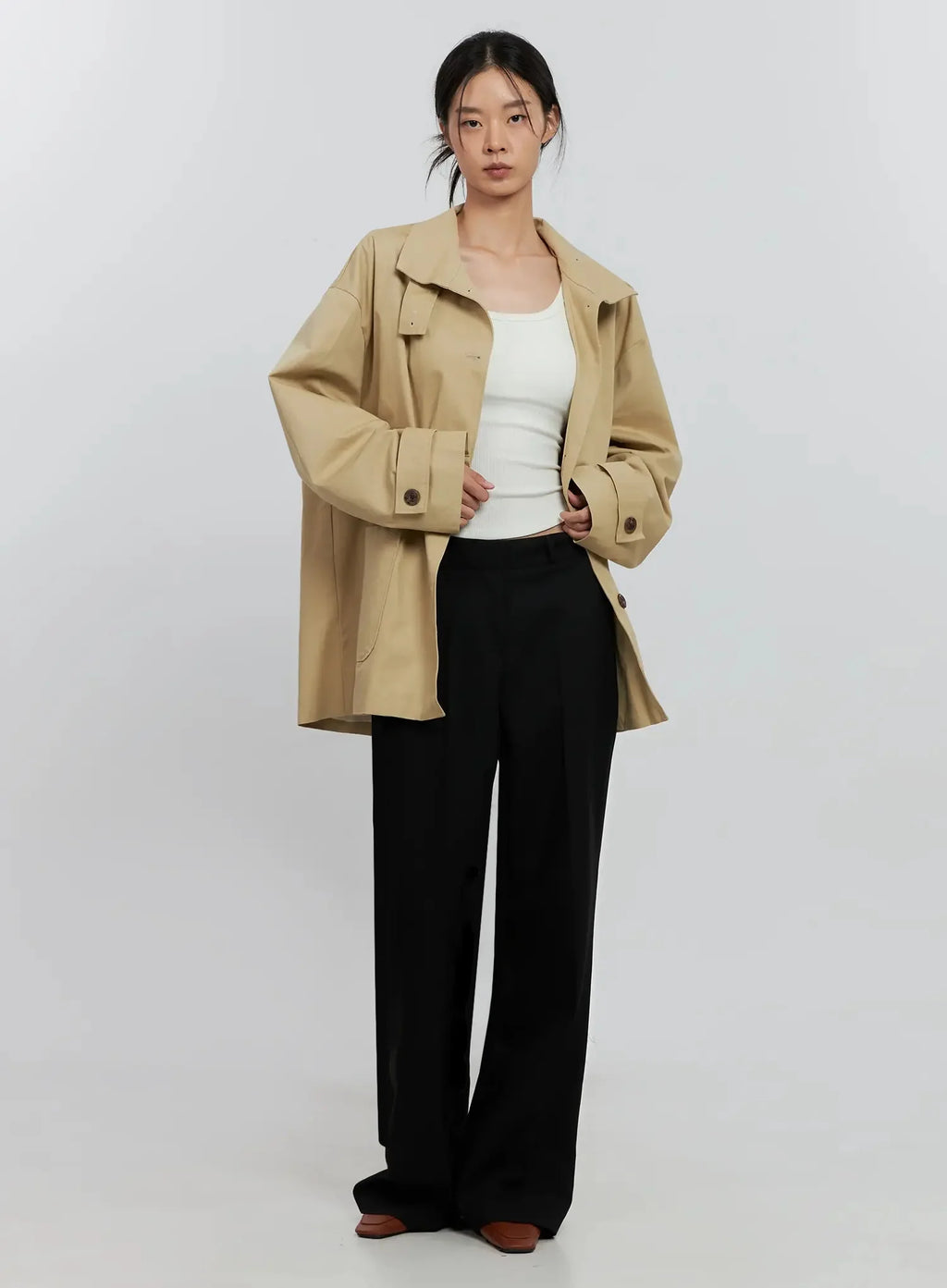 Classic Short Trench Jacket IS516