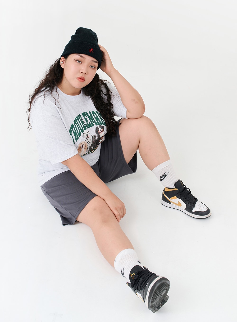 Plus Basic Bending Half Pants IG09