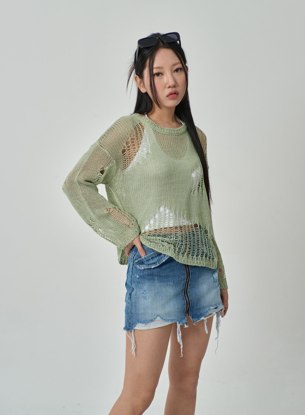 Mesh Sweater IF316