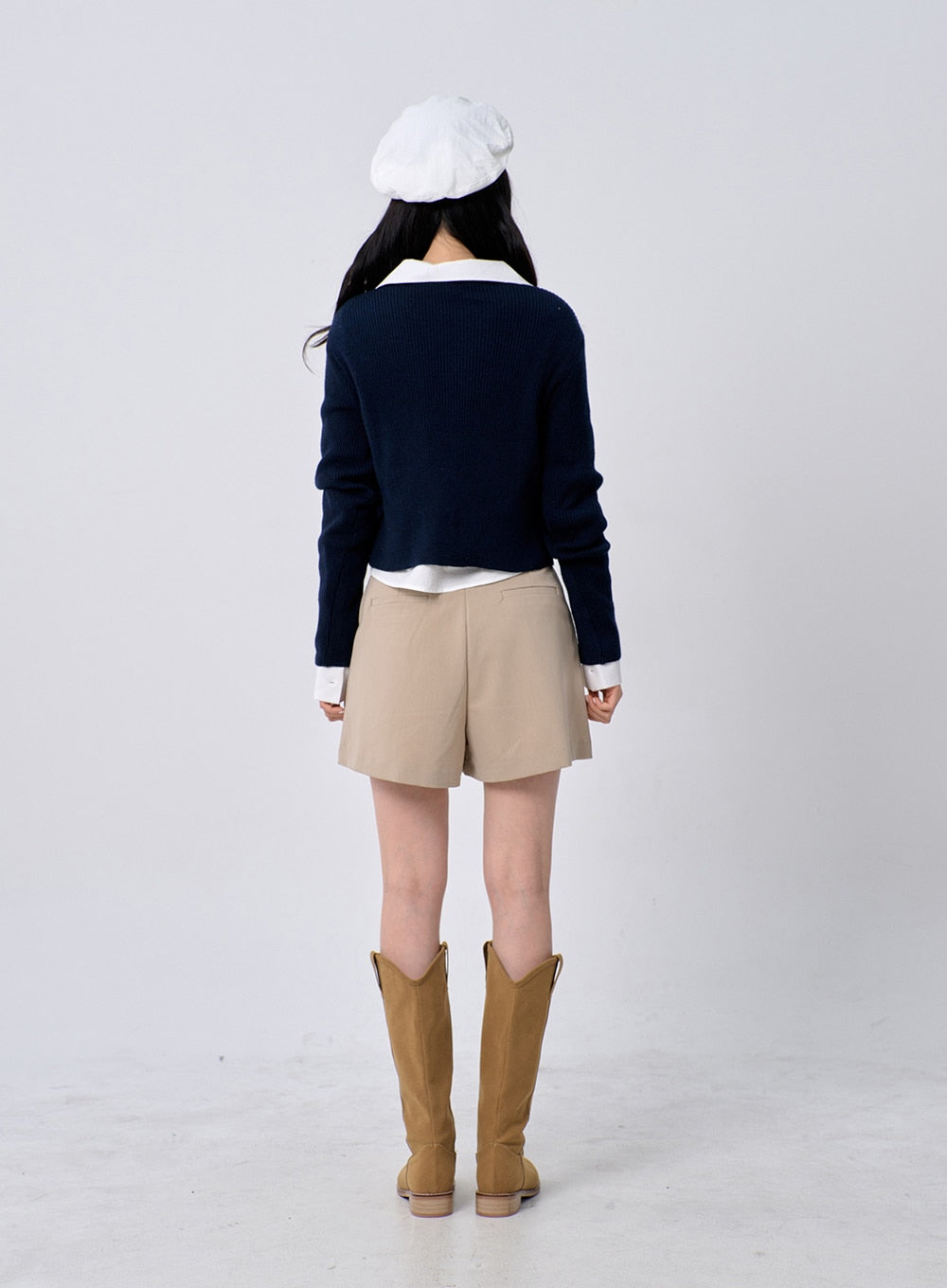 Ribbed Knit Cardigan OM329