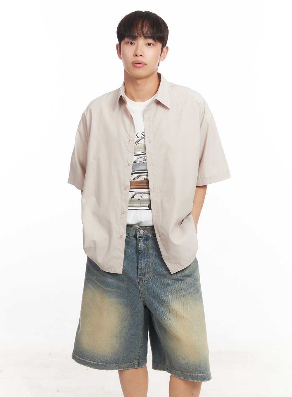 Men's Car Graphic T-Shirt IA518