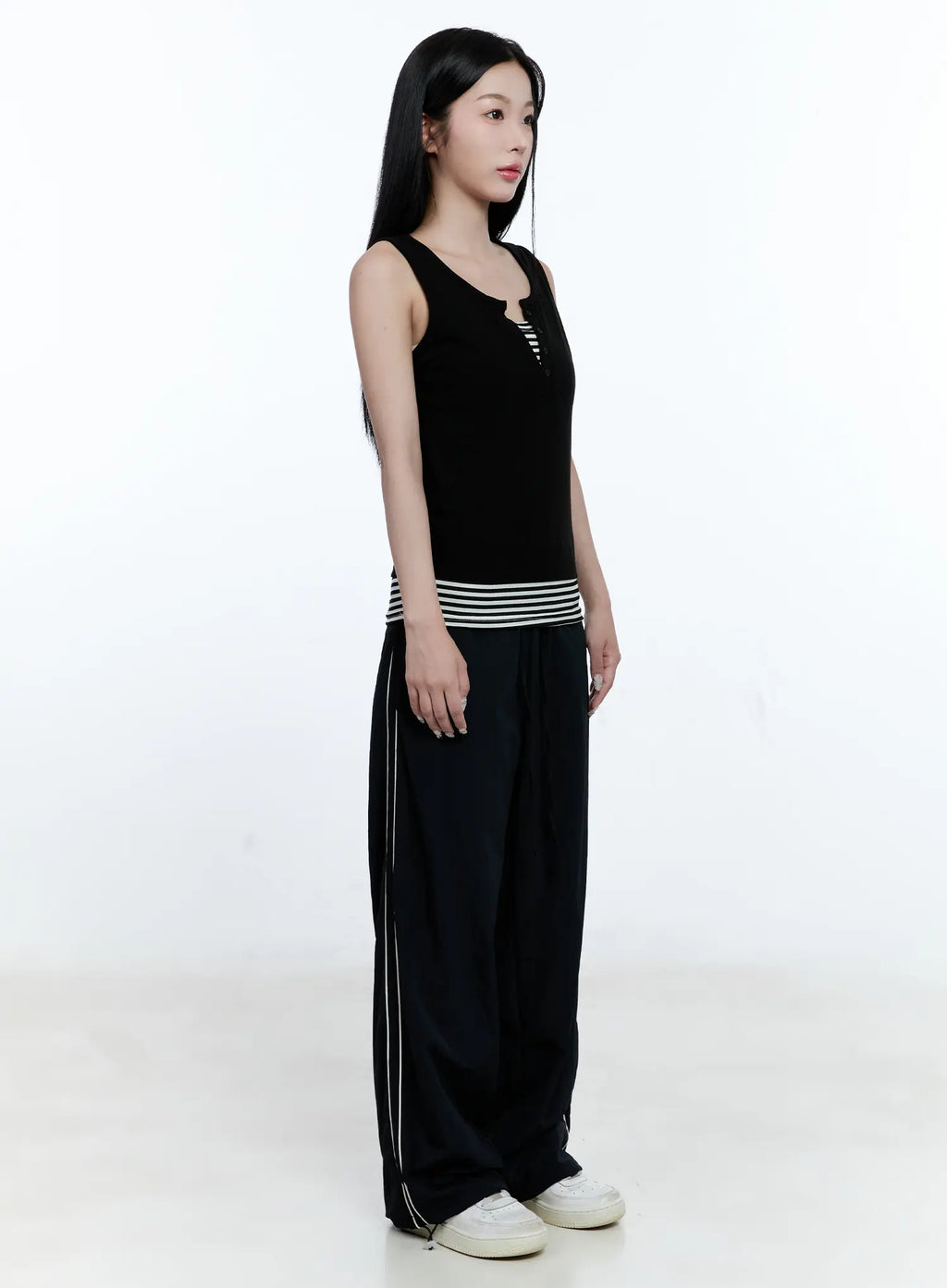 Nylon Wide-Leg Track Pants CG512