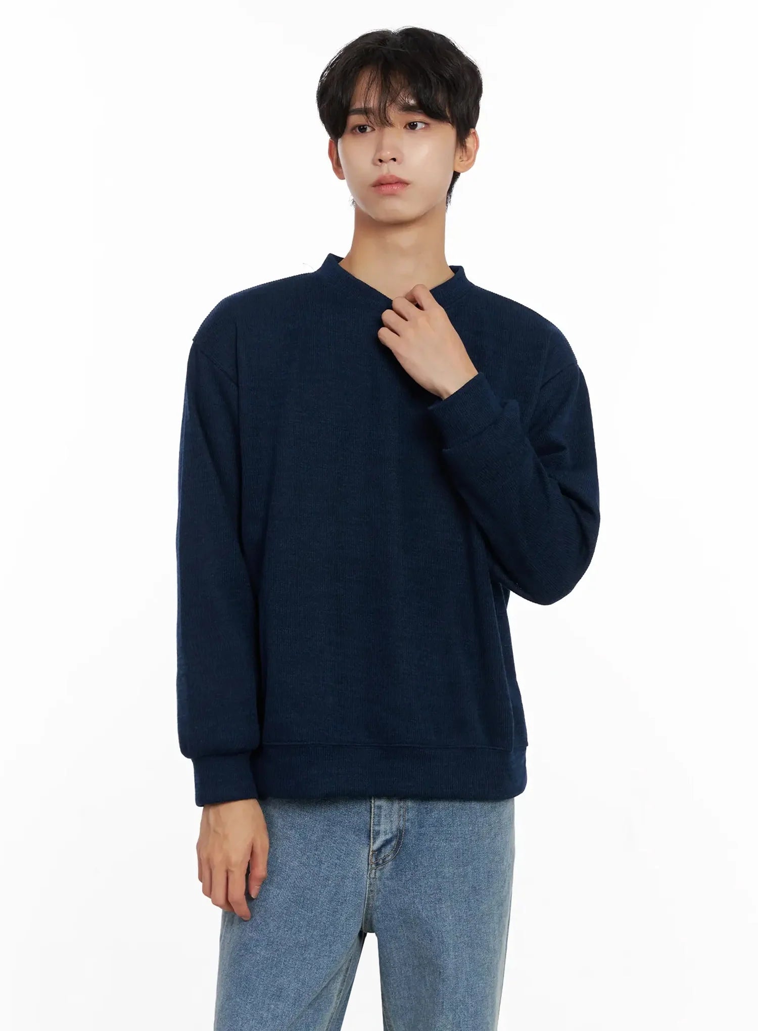 Men's Henley Neck Sweatshirts IO517