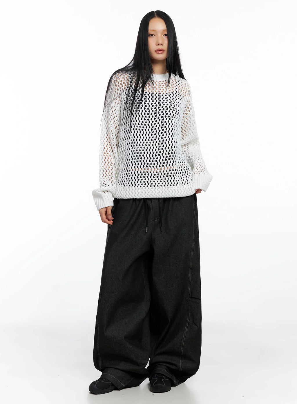 Mesh Knit Sweater CO516