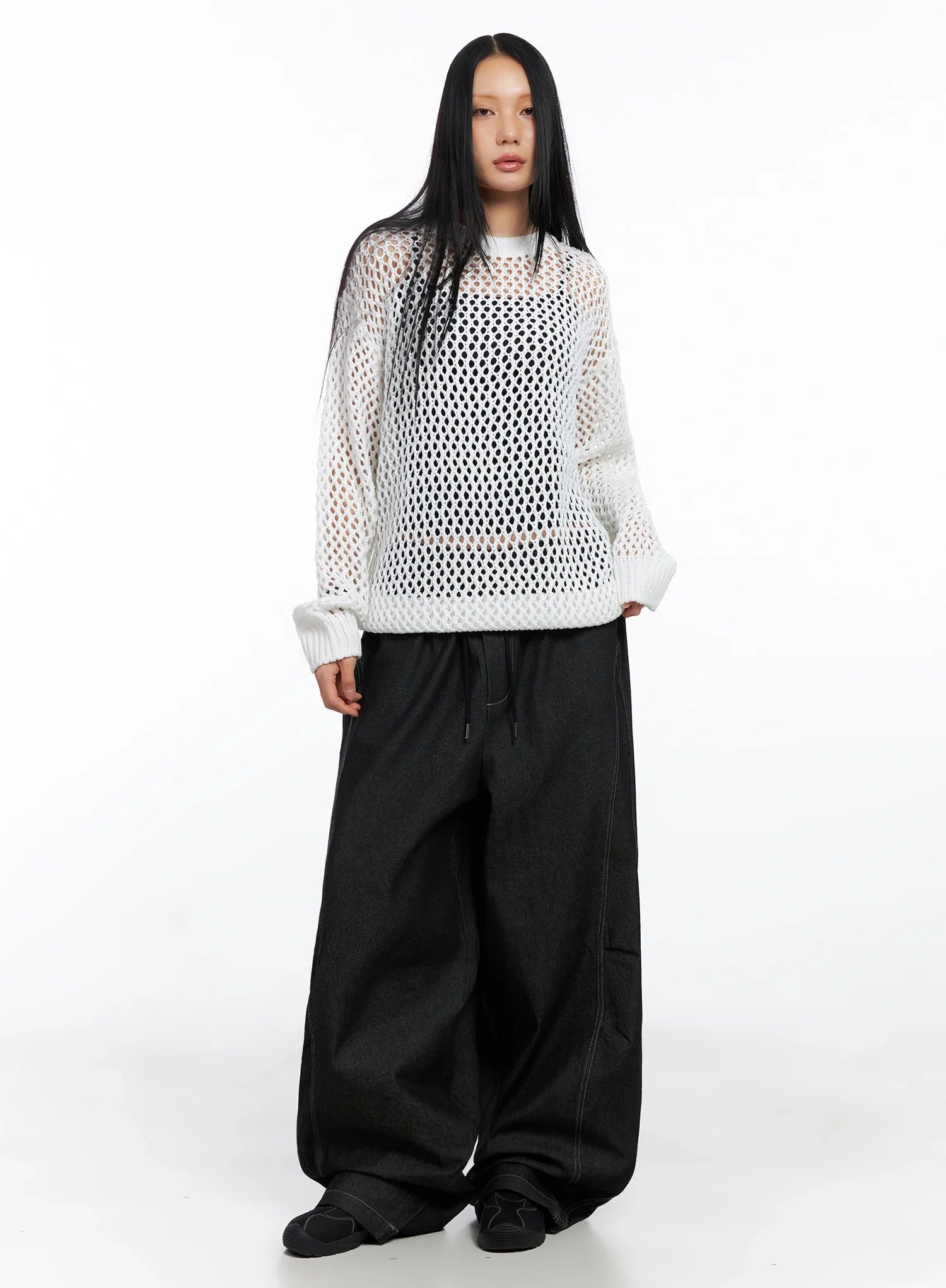 Mesh Knit Sweater CO516