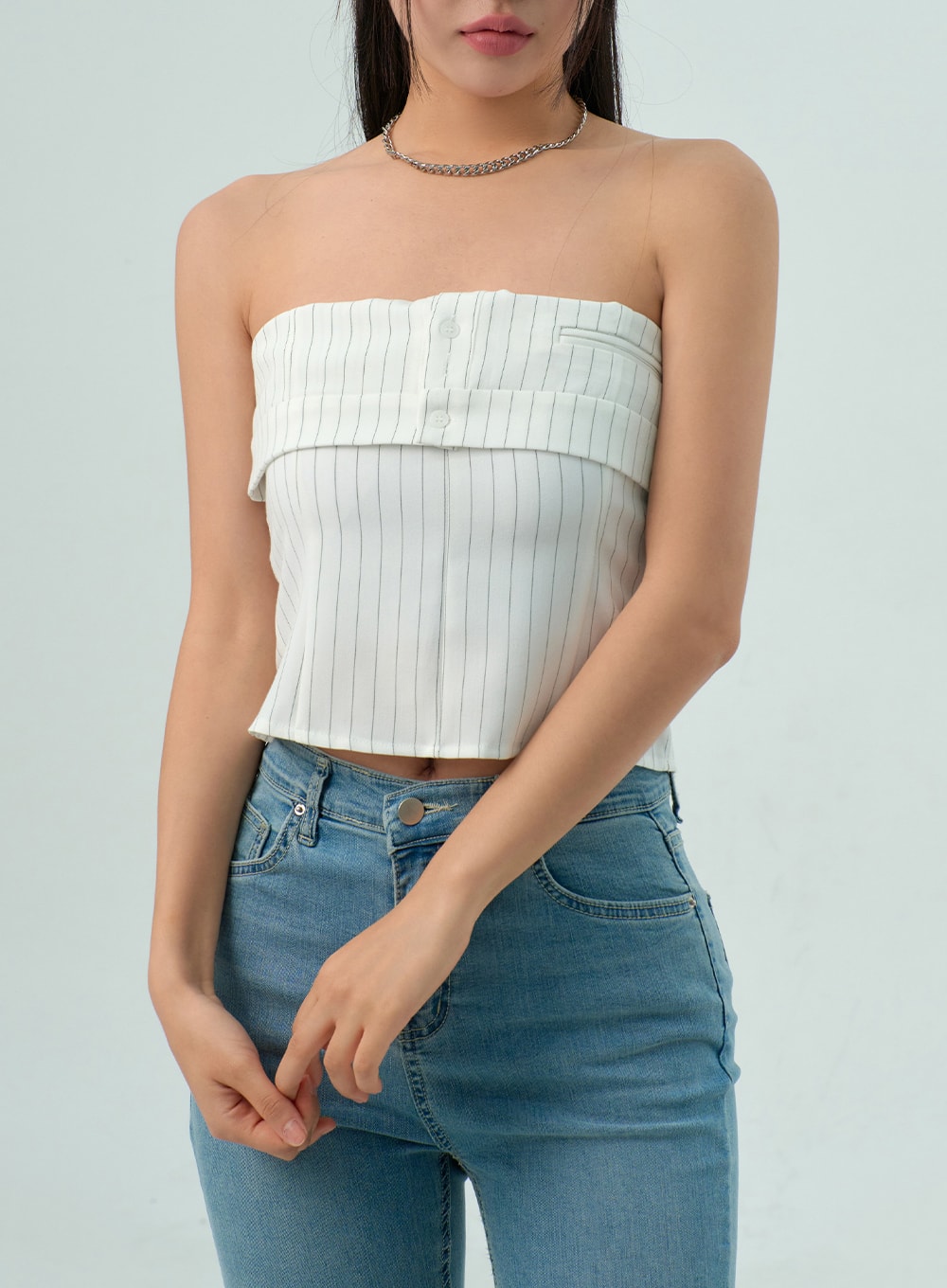 Light Wash Bootcut Jeans CY330