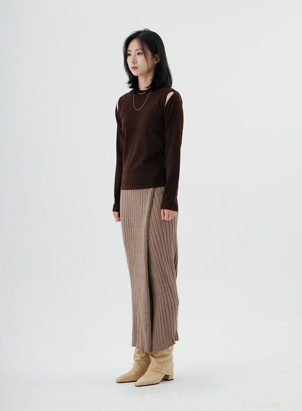 Off-Shoulder Long Sleeve T-Shirt ON02