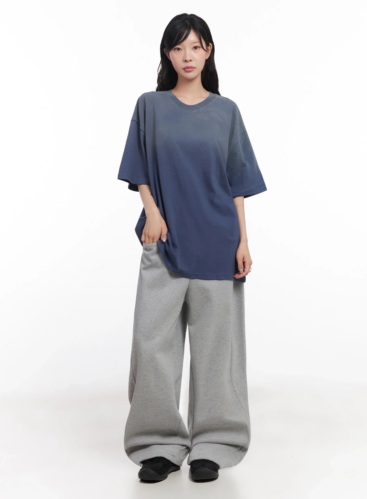Oversized Gradient Fade T-Shirt IC503