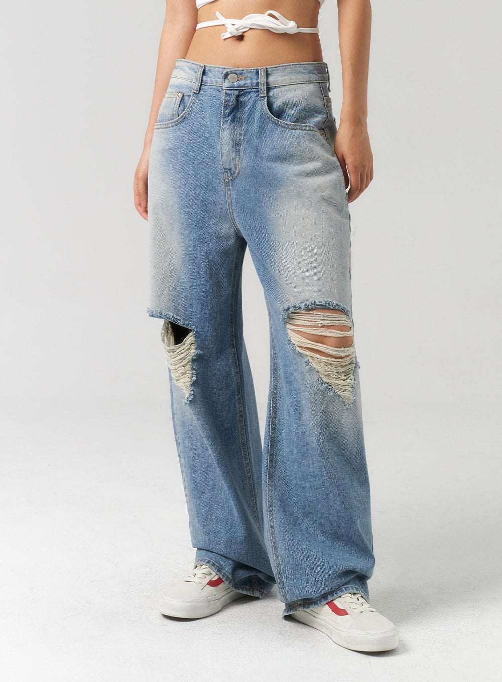 Waist Strap Cropped Tee CU326