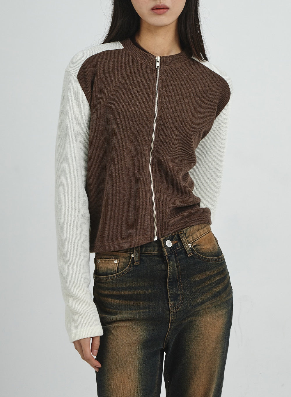 Vintage Washing Bootcut Jeans CD02