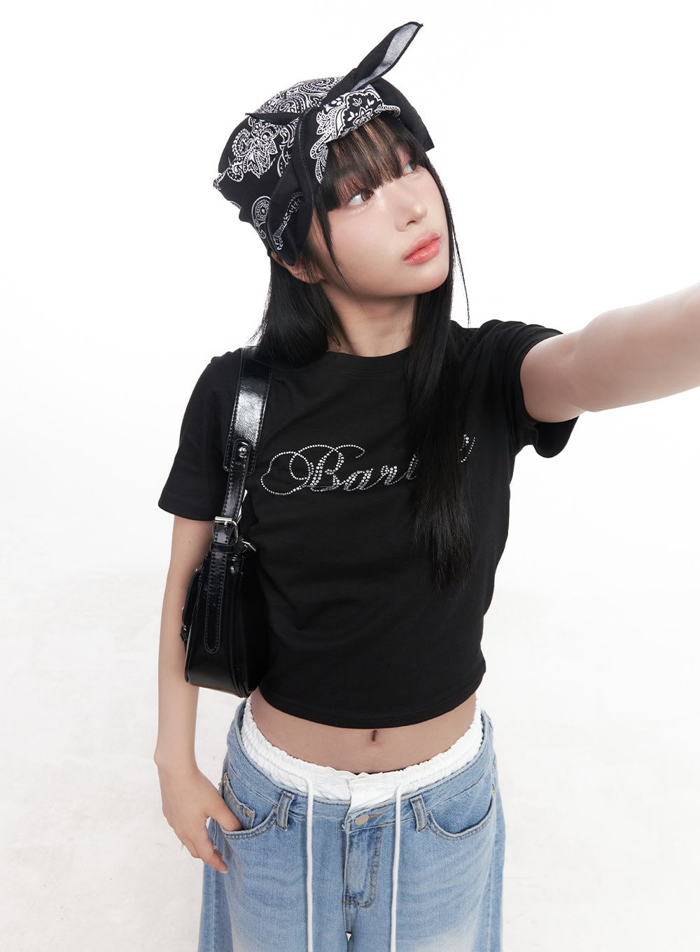 Casual Beaded Crop Top CY527